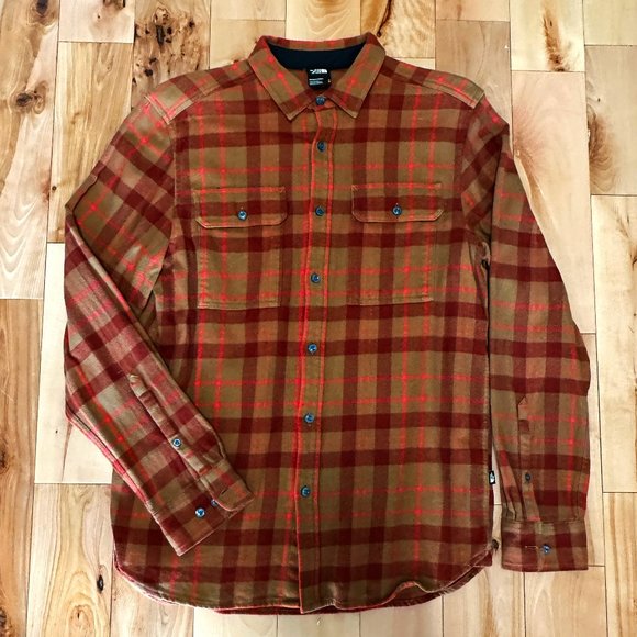 North Face Flannel Shirt Men M/L - Picture 1 of 2